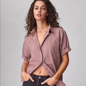 The jane shirt Denim Formus by aritzia